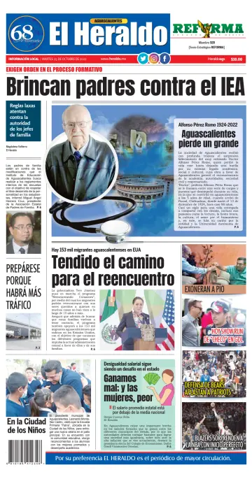 El Heraldo de Aguascalientes - 25 Oct 2022