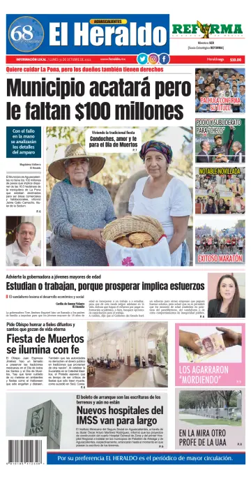 El Heraldo de Aguascalientes - 31 Oct 2022