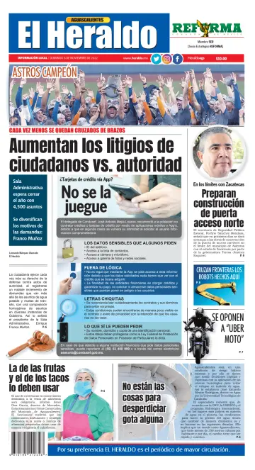 El Heraldo de Aguascalientes - 6 Nov 2022