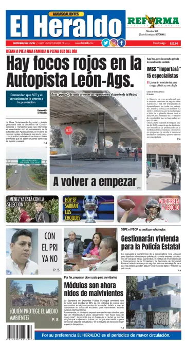 El Heraldo de Aguascalientes - 7 Nov 2022