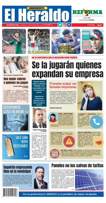 El Heraldo de Aguascalientes - 27 Nov 2022