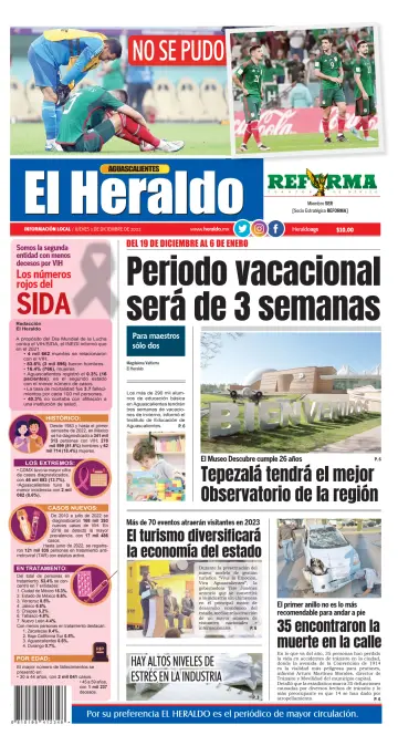El Heraldo de Aguascalientes - 1 Dec 2022