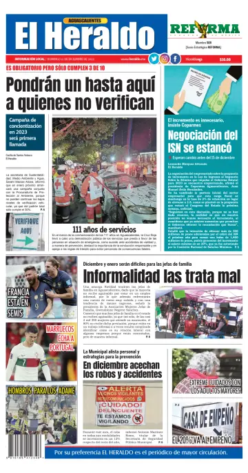 El Heraldo de Aguascalientes - 11 Dec 2022