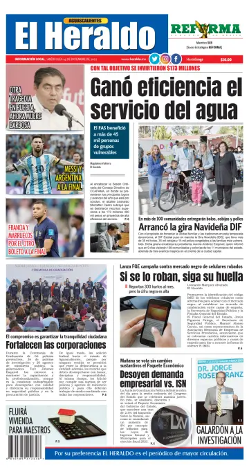El Heraldo de Aguascalientes - 14 Dec 2022