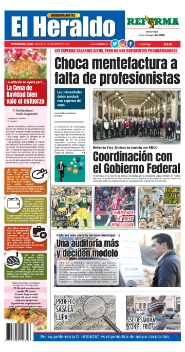 El Heraldo de Aguascalientes - 20 Dec 2022