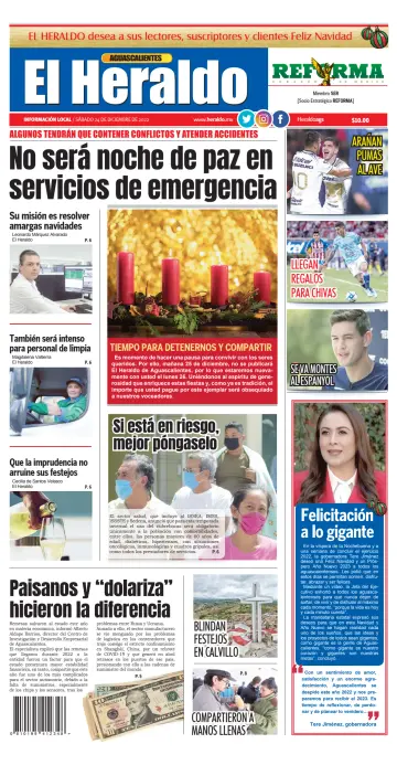 El Heraldo de Aguascalientes - 24 Dec 2022