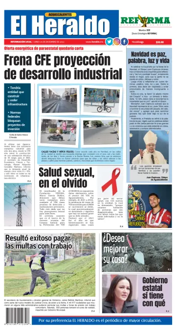El Heraldo de Aguascalientes - 26 Dec 2022