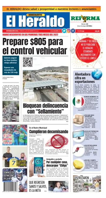 El Heraldo de Aguascalientes - 31 Dec 2022
