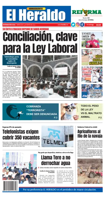 El Heraldo de Aguascalientes - 24 May 2023