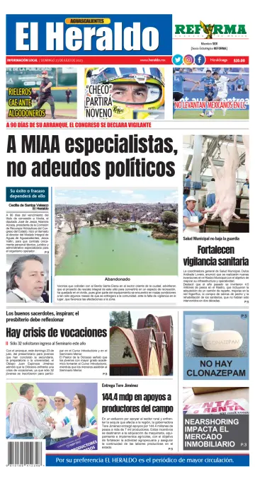 El Heraldo de Aguascalientes - 23 Jul 2023