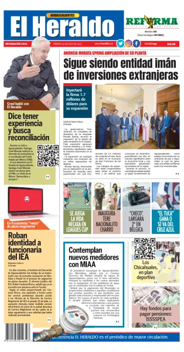 El Heraldo de Aguascalientes - 29 Jul 2023