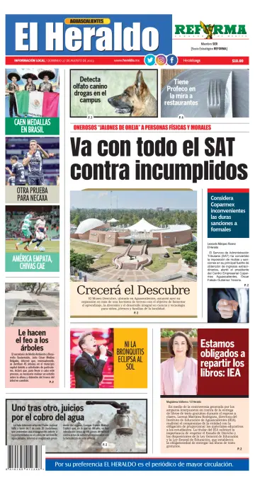 El Heraldo de Aguascalientes - 27 Aug 2023