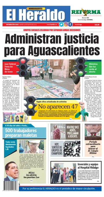 El Heraldo de Aguascalientes - 31 Aug 2023