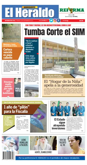 El Heraldo de Aguascalientes - 29 Sep 2023