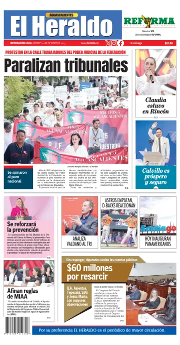 El Heraldo de Aguascalientes - 20 Oct 2023