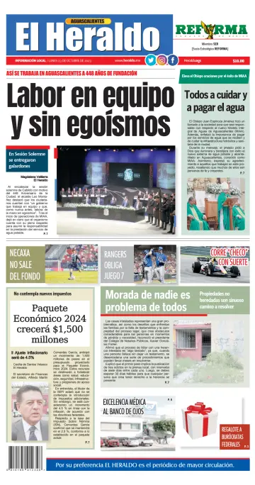 El Heraldo de Aguascalientes - 23 Oct 2023