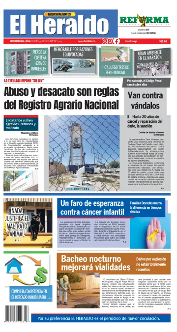El Heraldo de Aguascalientes - 30 Oct 2023