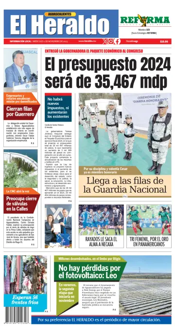 El Heraldo de Aguascalientes - 1 Nov 2023