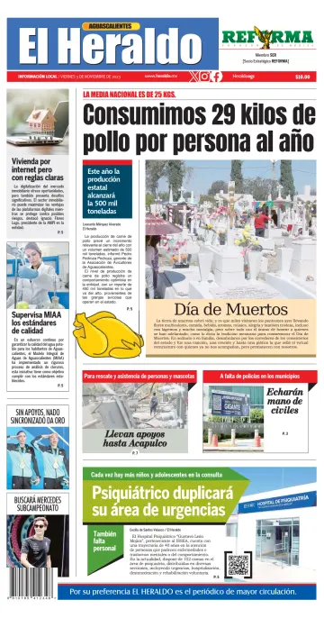 El Heraldo de Aguascalientes - 3 Nov 2023