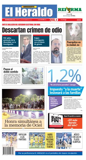 El Heraldo de Aguascalientes - 14 Nov 2023