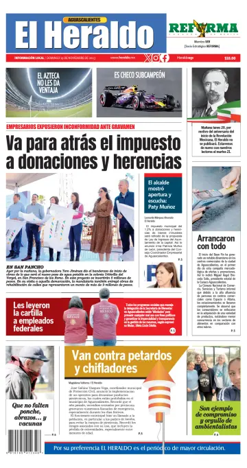 El Heraldo de Aguascalientes - 19 Nov 2023