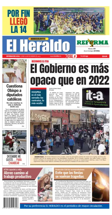 El Heraldo de Aguascalientes - 18 dic 2023
