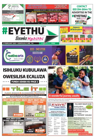 Msunduzi Eyethu - 03 fev. 2023