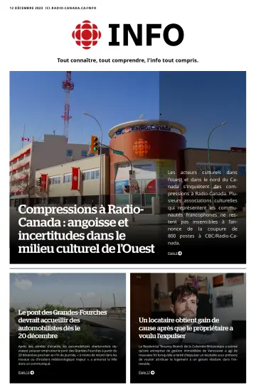 Radio-Canada Info - 12 十二月 2023