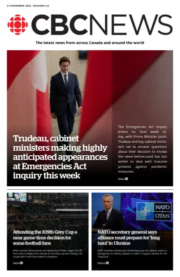 CBC Edition - 21 Nov 2022