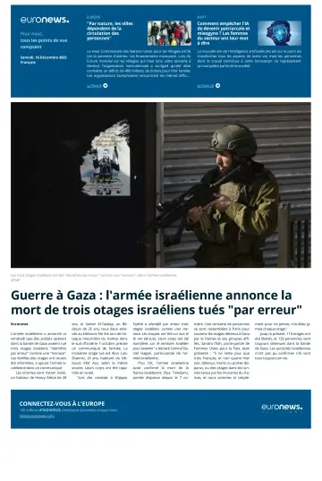 EuroNews (Français) - 16 Dec 2023