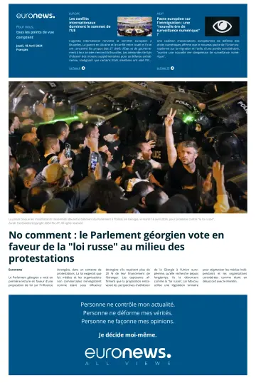 EuroNews (Français) - 18 avr. 2024