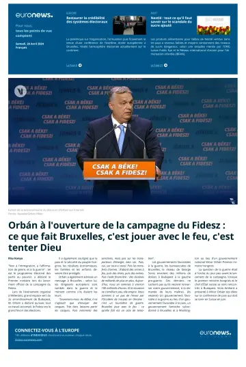 EuroNews (Français) - 20 avr. 2024