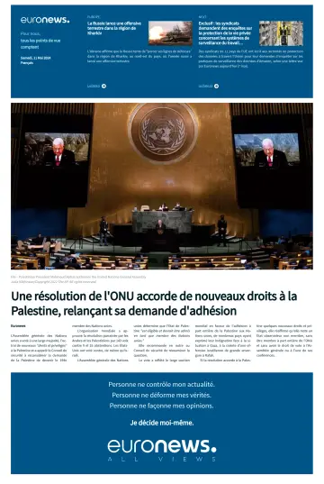 EuroNews (Français) - 11 mayo 2024