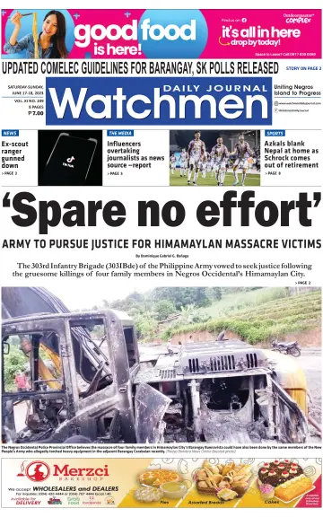 Watchmen Daily Journal - 17 Jun 2023