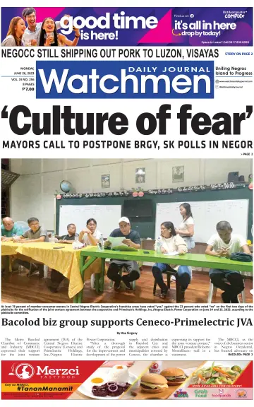 Watchmen Daily Journal - 26 Jun 2023