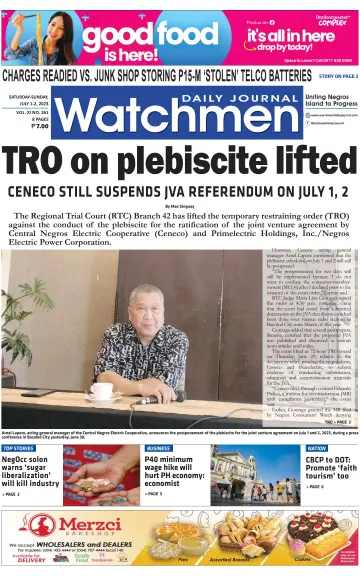 Watchmen Daily Journal - 1 Jul 2023