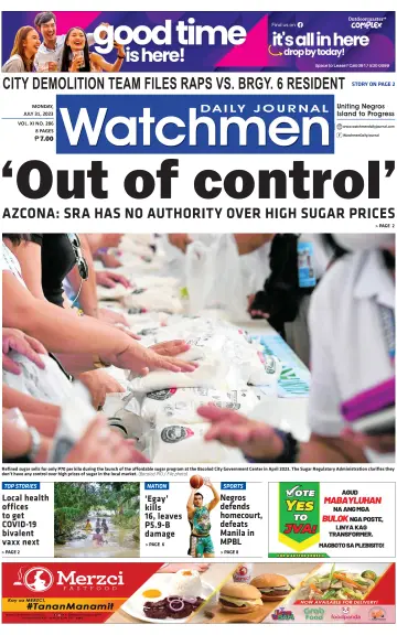 Watchmen Daily Journal - 31 Jul 2023
