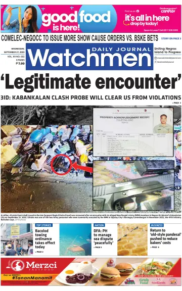 Watchmen Daily Journal - 27 Sep 2023