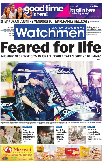 Watchmen Daily Journal - 12 Oct 2023