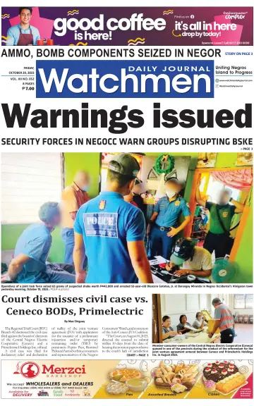 Watchmen Daily Journal - 20 Oct 2023