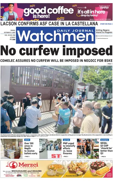 Watchmen Daily Journal - 27 Oct 2023
