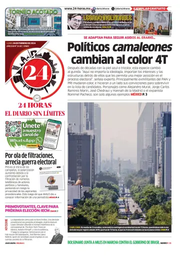 24 Horas - El diario sin límites - 26 Feb 2024