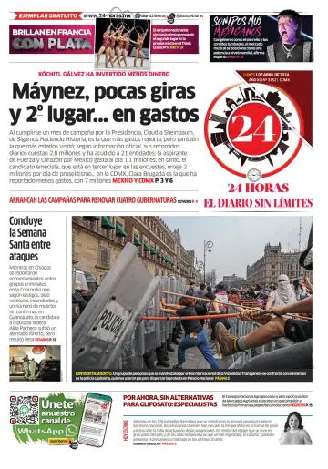 24 Horas - El diario sin límites - 01 4월 2024