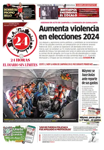 24 Horas - El diario sin límites - 02 апр. 2024
