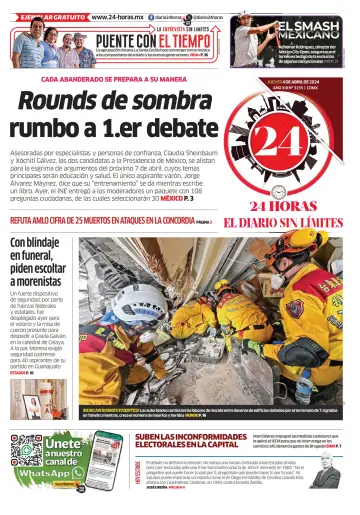 24 Horas - El diario sin límites - 04 апр. 2024