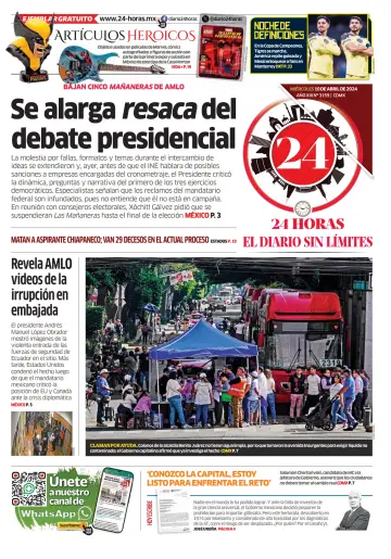24 Horas - El diario sin límites - 10 abril 2024