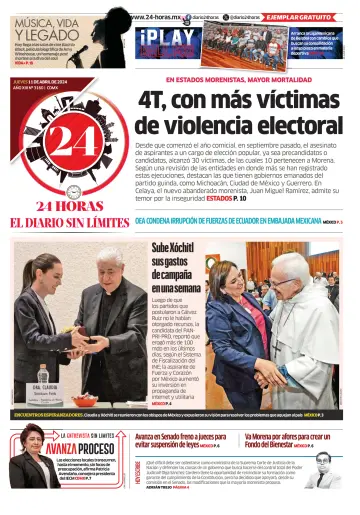 24 Horas - El diario sin límites - 11 四月 2024