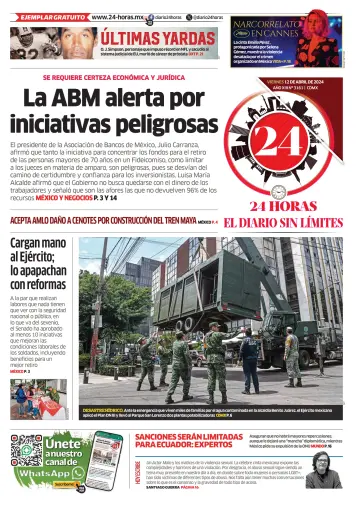 24 Horas - El diario sin límites - 12 四月 2024