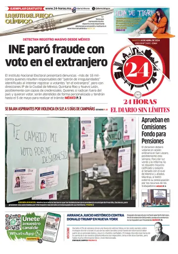 24 Horas - El diario sin límites - 16 四月 2024