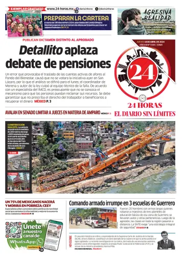 24 Horas - El diario sin límites - 18 四月 2024